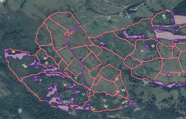 Here's a map showing one of our permissions as seen in the photos here also